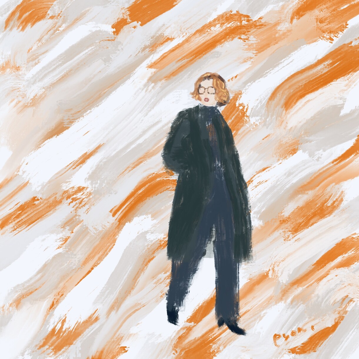 SNS等に使える韓国風油絵イラスト描きます インスタ等のアイコン画像◎小物2アイテムまで無料♪ イメージ5