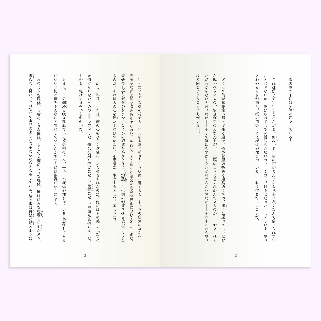 小説・短歌などの文章表現　本文デザインをいたします 経験豊富なデザイナーが文字組版をします イメージ4
