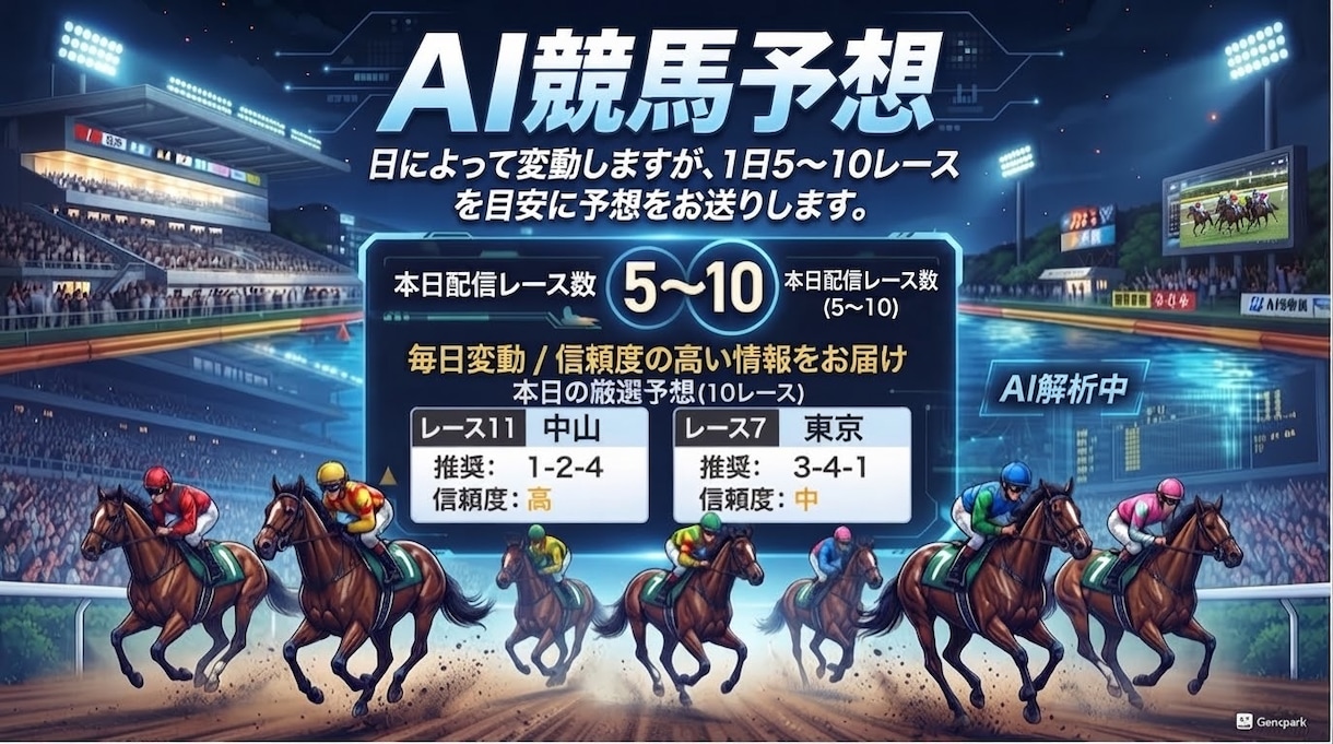 2026年9月12日のAI競馬予想教えます 2026年9月12日のAI競馬予想教えます。 イメージ1