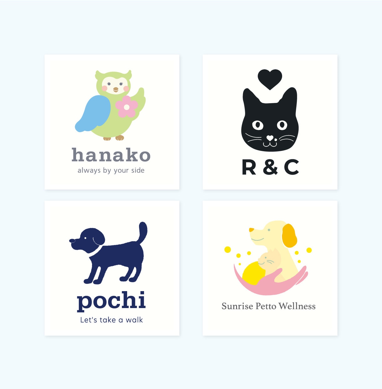 温かみのある世界観｜ゆるかわ×上品なロゴ制作します ペットサロン様◎動物病院様◎ハンドメイド作家様のロゴ制作に イメージ1