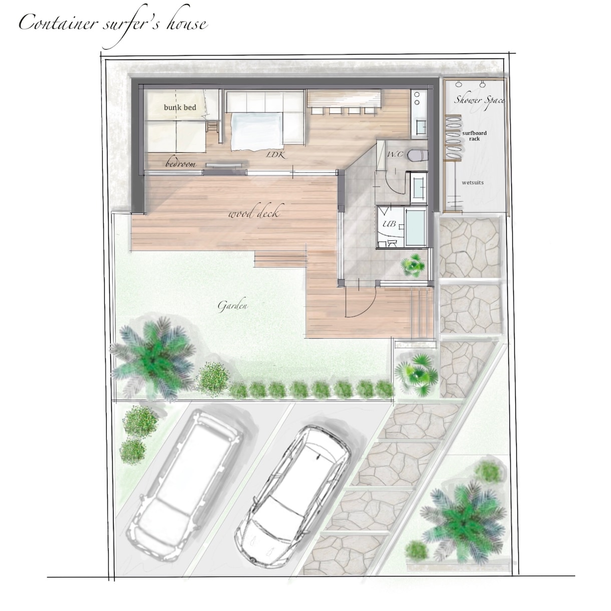 建築士がprocreateでパースの描き方教えます iPadで描く建築パース、図面、お絵描きのレッスンします！ イメージ5