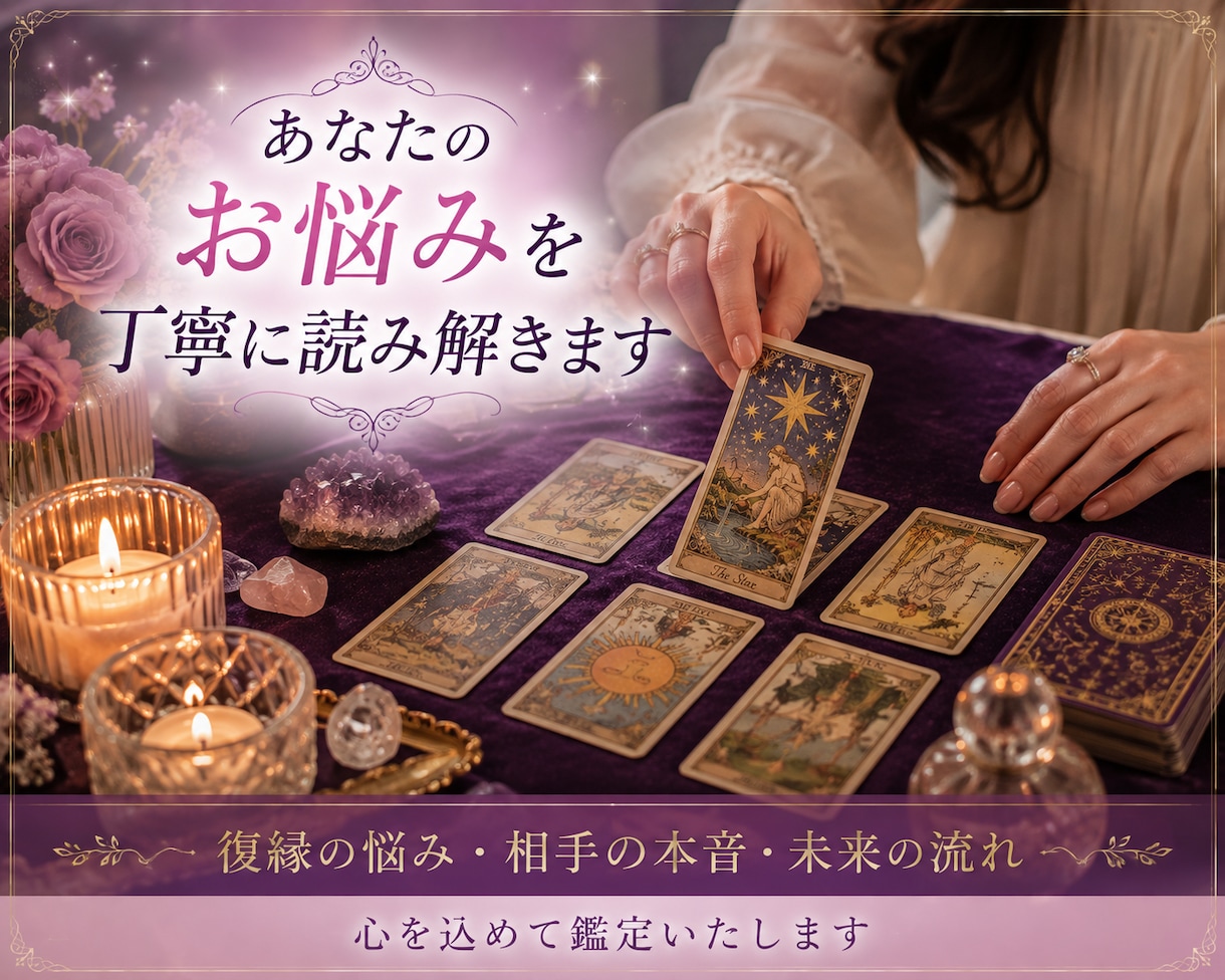 復縁を願うあなたへ｜あの人の本音視ます あの人の本音と、もう一度つながる未来を読み解きます イメージ2