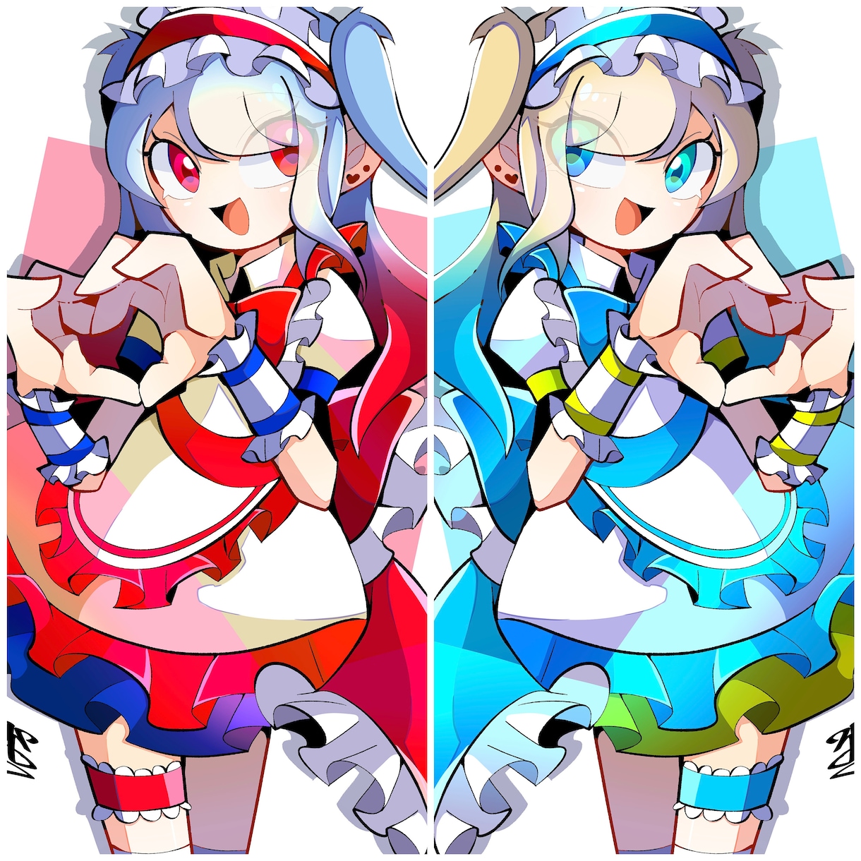 カラフルカートゥーンな1枚絵を描きます カラフルなカートゥーン風の