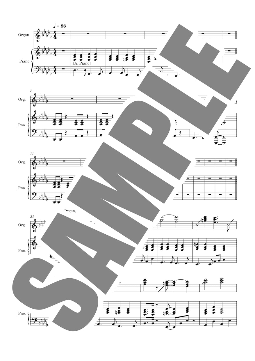 ピアノ・キーボードの耳コピ・譜面作成いたします 弾きたい曲の楽譜がない方へ。キーボード以外もOK！ イメージ3