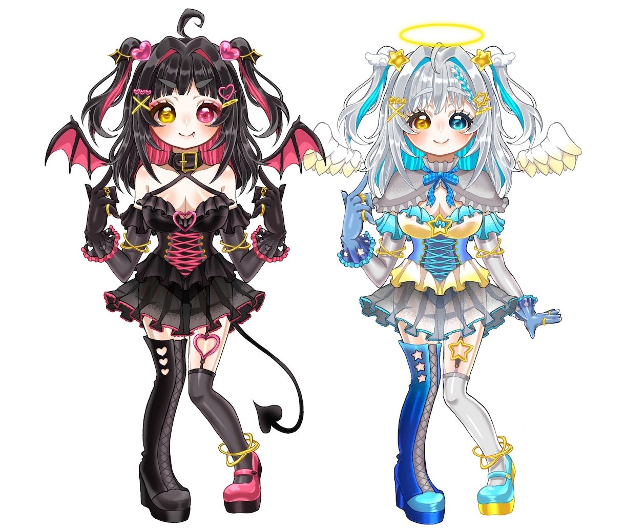 Vtuberなどの立ち絵描きます デフォルメ調の可愛い絵柄です！ イメージ4