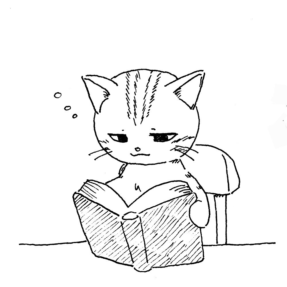 手描きでねこのアイコンを描きます アナログ・モノクロで可愛い猫のアイコンを描きます。 イメージ2