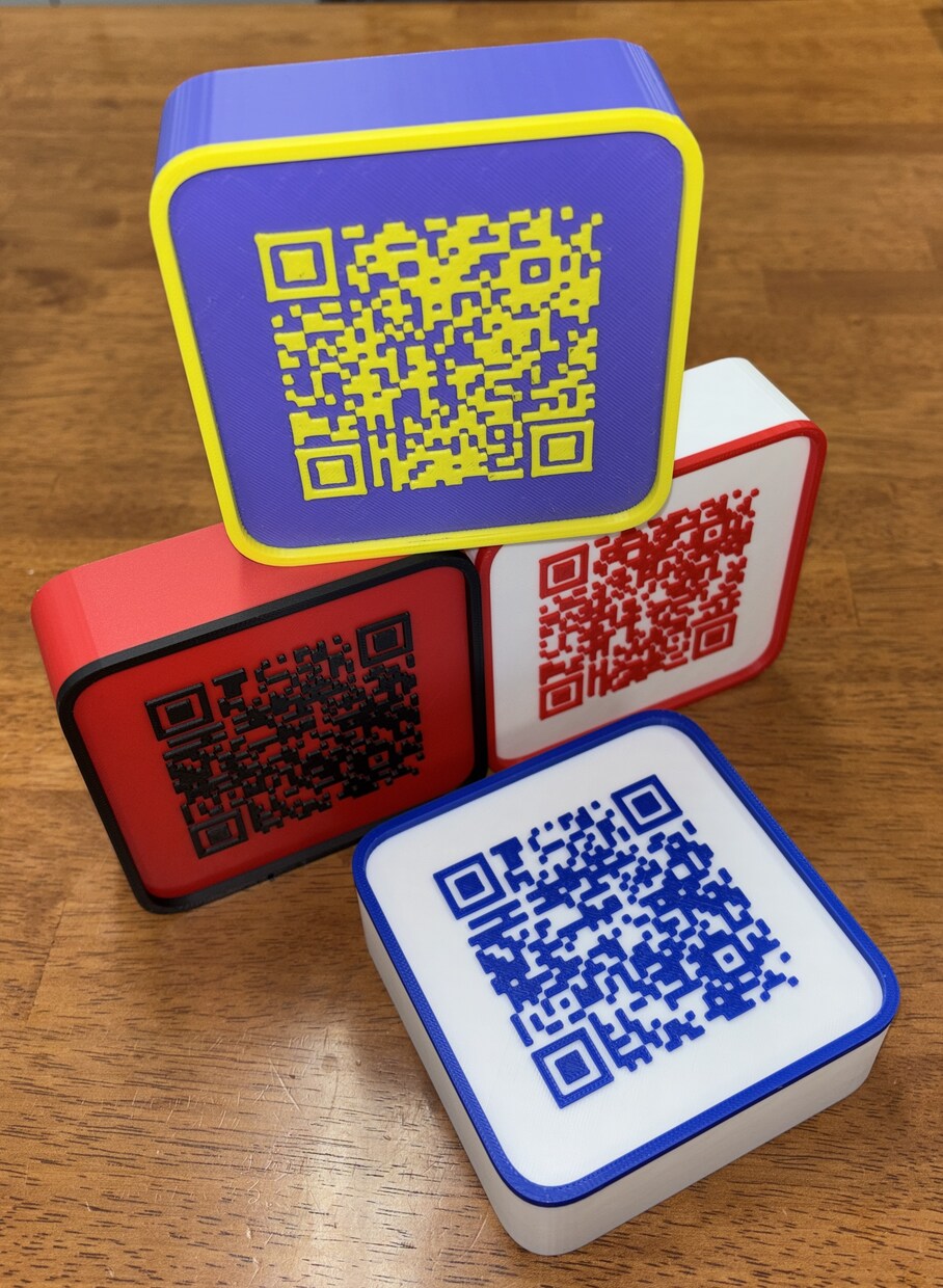 多色対応！3Dの立体QRコードを制作します モデリングから3Dプリントまで！多色印刷で読み取りも高精度 イメージ2