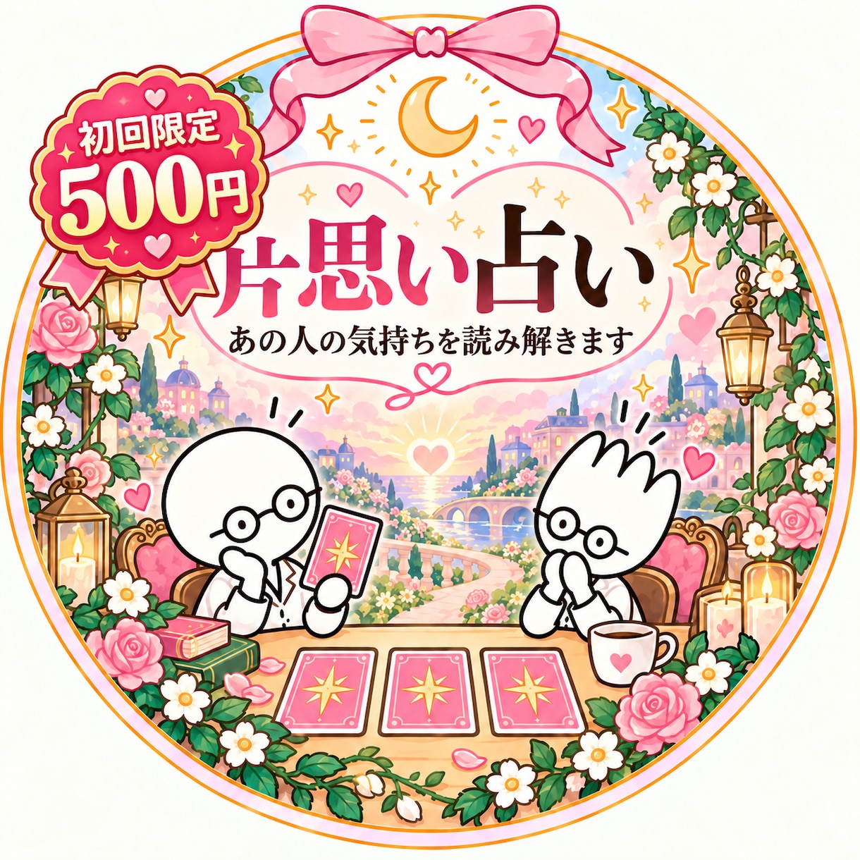 初回500円／この恋どうなる？片思い徹底鑑定します あの人との恋を徹底研究♡あなたの恋を深く読み解きます！ イメージ1