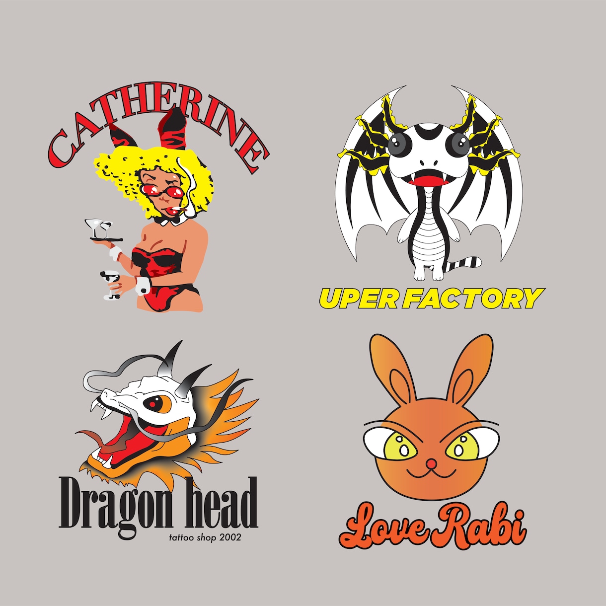 アパレル・飲食・ブランド向け、個性派ロゴ作成します 印象に残るロゴ、普通のロゴでは物足りない方におすすめです。 イメージ1