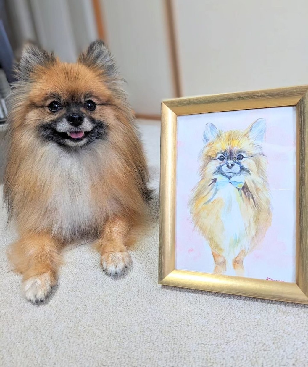 透明水彩で世界に一つだけの似顔絵を描きます 貴方の大切な家族をアートにしてみませんか イメージ2