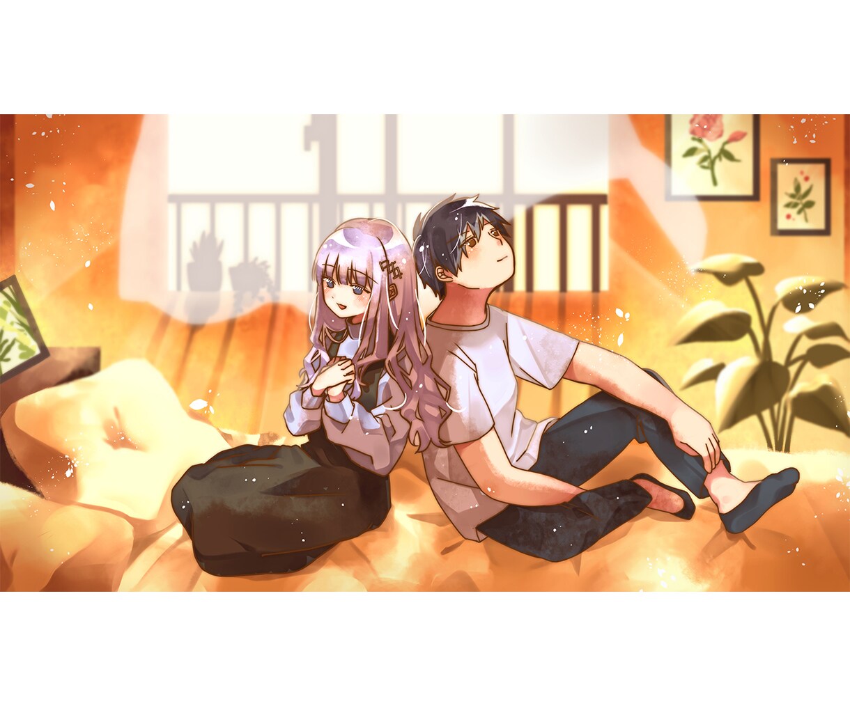 歌ってみた、動画などの一枚絵を作成します あなたのキャラクターを活かした一枚絵、可能です！ イメージ5