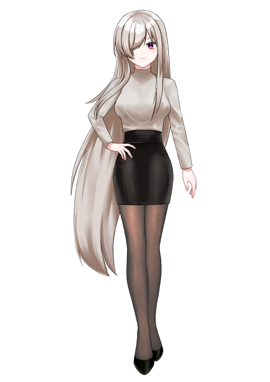 大人な女性をイメージしたイラストになります コート着脱のイラストがあります。 イメージ6