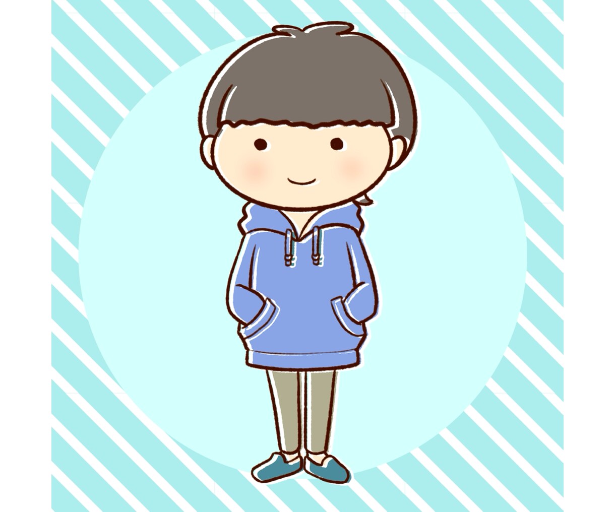 可愛い人物イラストお描きします 元会社員デザイナーが対応致します！ イメージ6