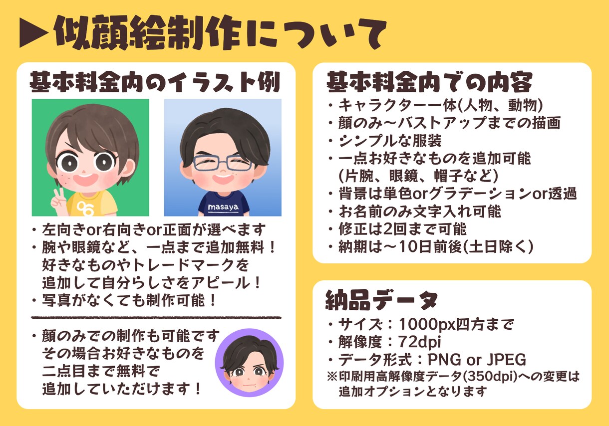 暖かみのある個性的な似顔絵描きます 名刺･SNSに！印象に残る似顔絵を使ってみませんか？ イメージ2