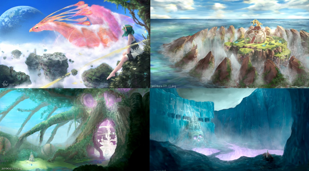 背景、キャラクターイラスト全般制作します アニメからリアルまでの絵柄お描きします♪ イメージ1