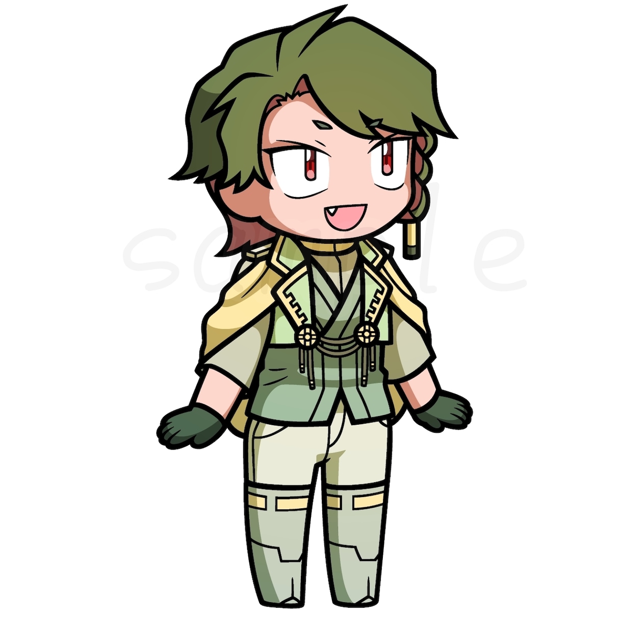 棒立ちミニキャラお描きます 主線が太めだから存在感ばっちり！ イメージ4