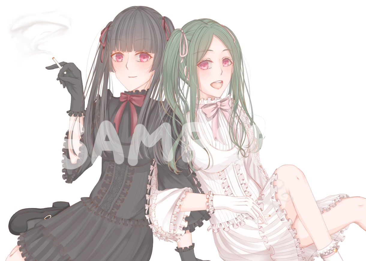 アイコン・TRPG用立ち絵・挿し絵等描きます 【キャラクターデザインも可】低価格で可愛いイラスト描きます！ イメージ2
