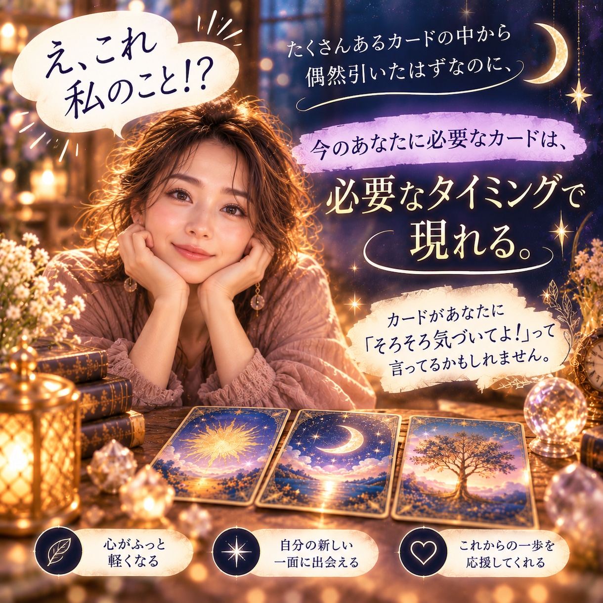 カードであなたの隠れた魅力や長所を見つけます 「どうせ私なんて…」の奥に隠れる、本当のあなたに気づこう イメージ3