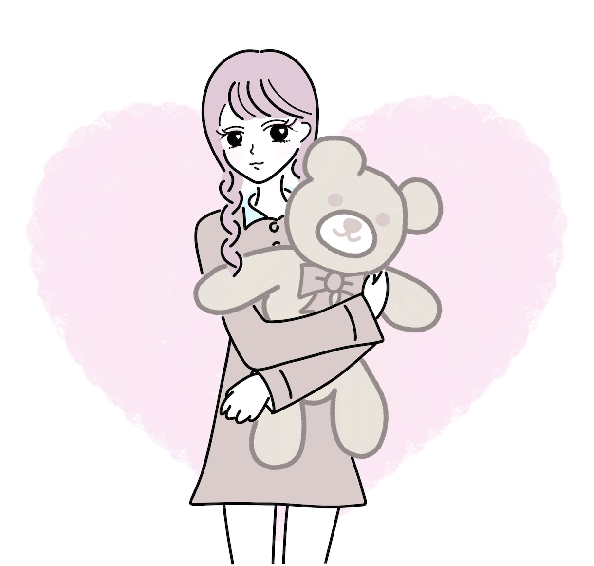 シンプル+かわいい♡韓国風の線画アイコン作成します ★LINEやSNSに★簡単オーダーメイドで仕上げます♪ イメージ2