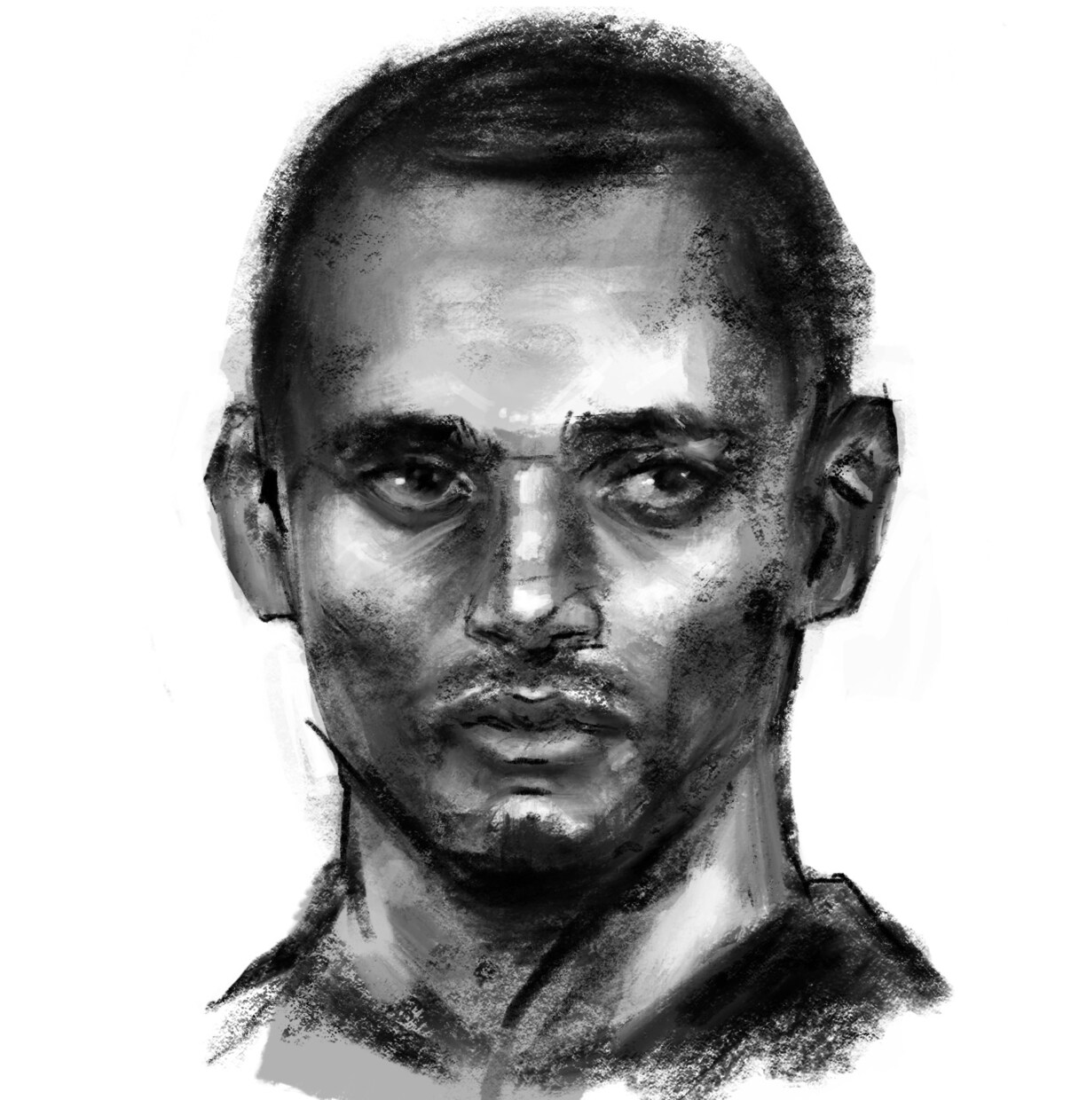 白黒デッサン調似顔絵を描きます 似せてかつ美しく描かせていただきます！ イメージ1