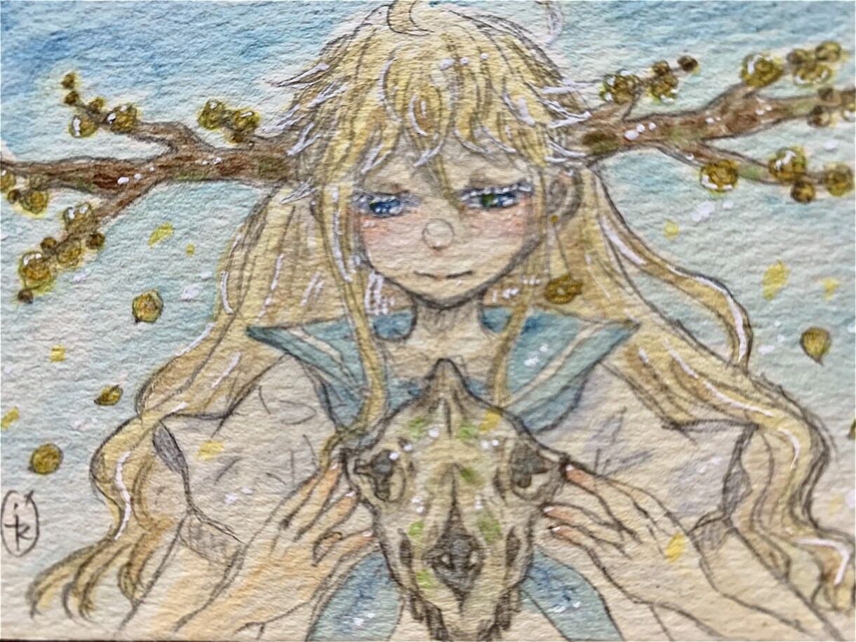 透明水彩で手描きのイラスト作成します SNSアイコン、MV、書籍の表紙や挿絵などに イメージ7