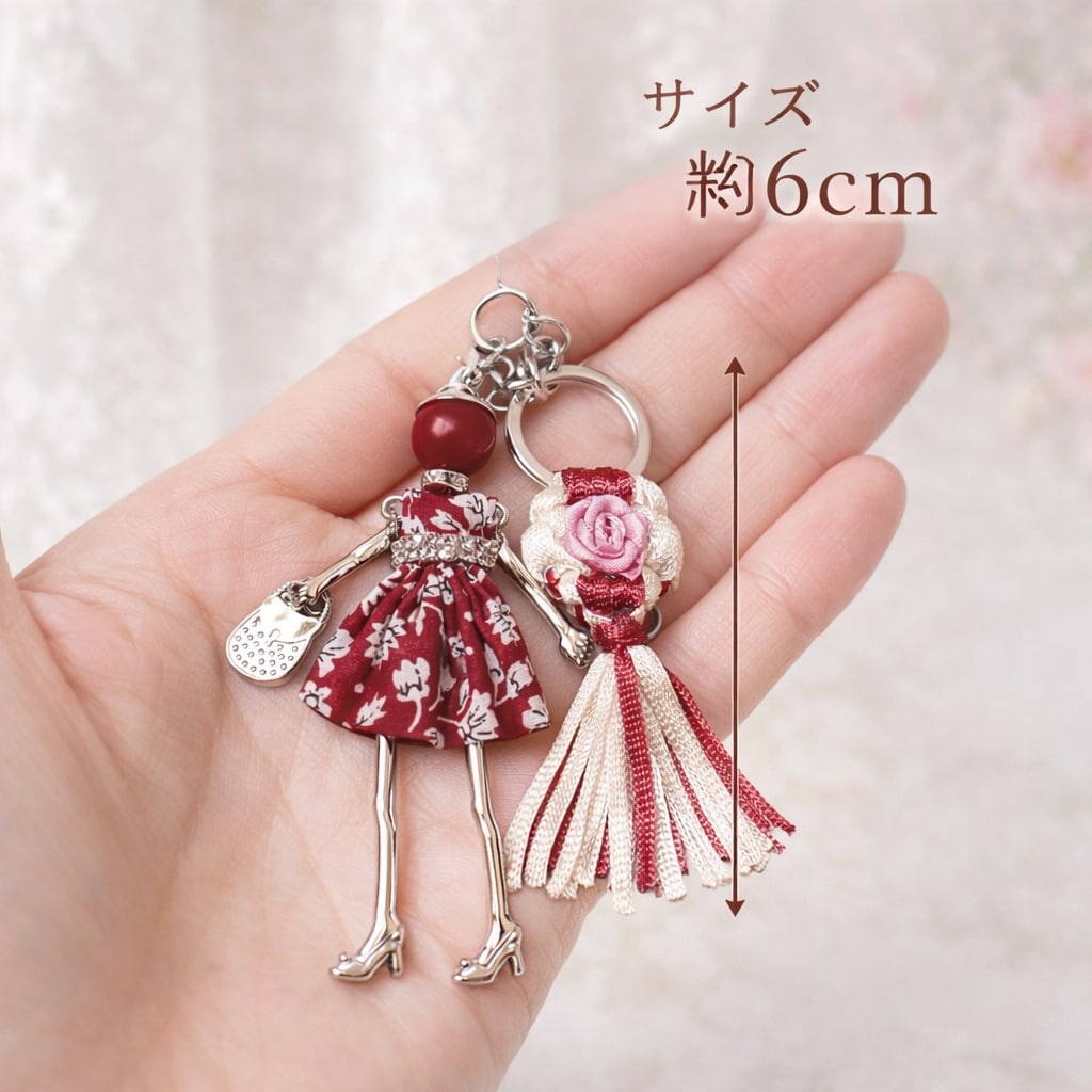 Ms.flua花結びキーホルダー販売します 心を結ぶ、小さな花。世界にひとつを貴方の為に届けます。 イメージ9