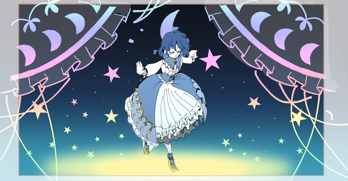 理想のイラスト制作します 動画の一枚絵、キャラクター絵、表紙、SNSのヘッダーなど イメージ8