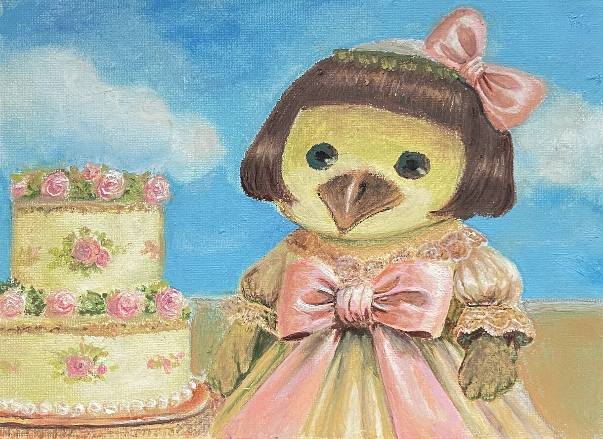 オイルパステルでかわいい絵を描きます 【サイズ相談可】【ラフ1回OK】 イメージ5
