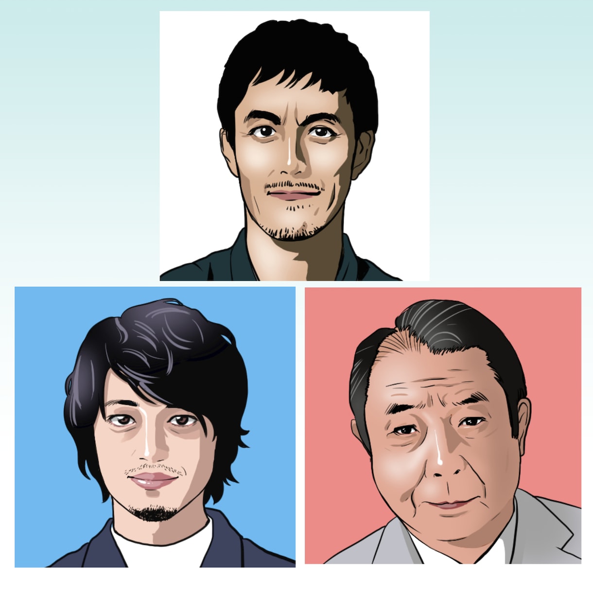 あなたのお写真通りに似顔絵をお描きします 名刺などビジネス用、SNSのアイコン用など幅広く活用可能 イメージ3