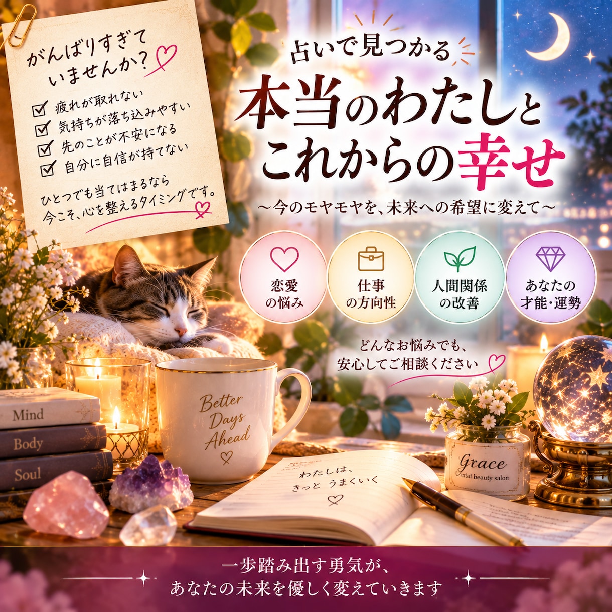 あの人の今の気持ちをズバリ鑑定します 「今この瞬間、あの人があなたに抱く本音を読み解きます」 イメージ3