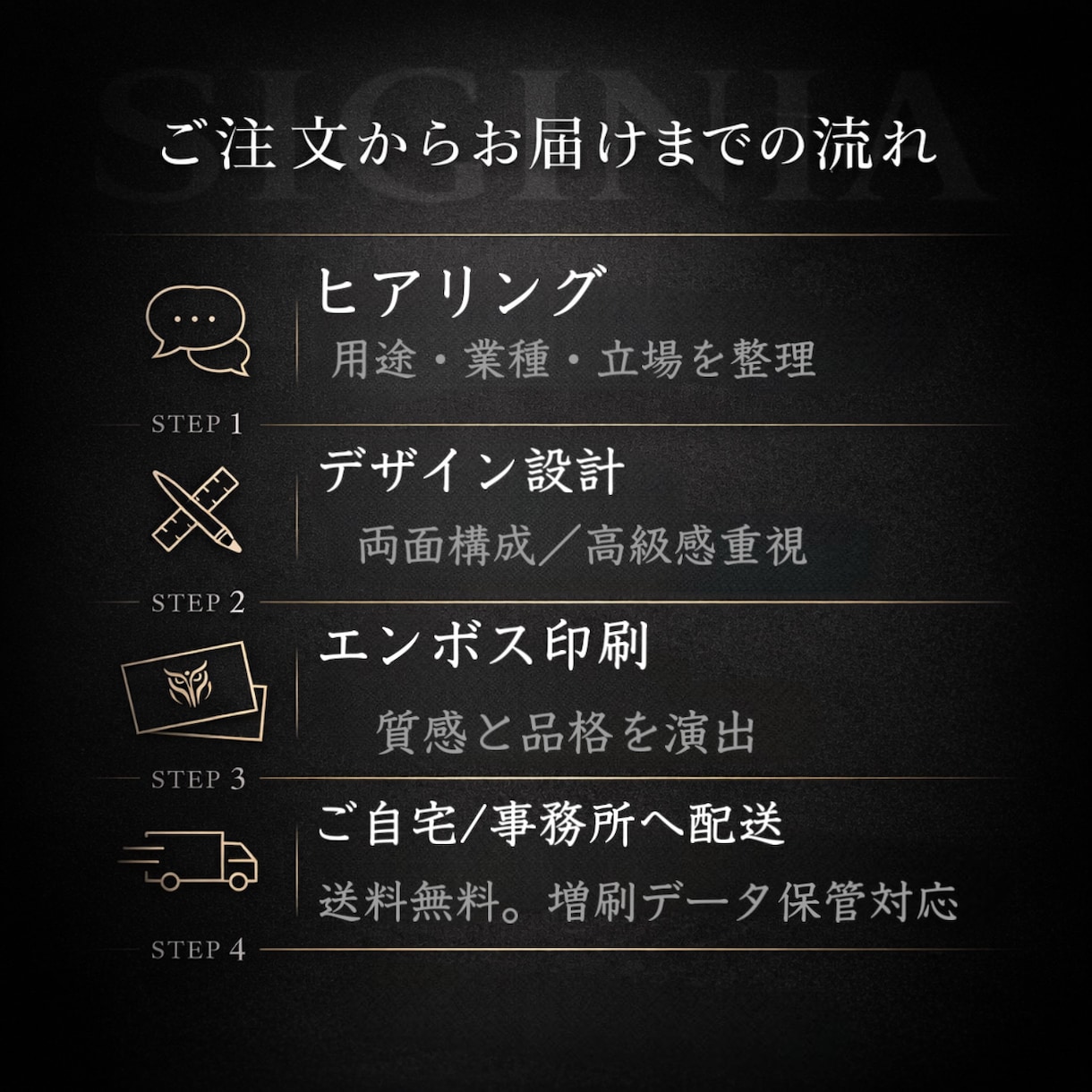 第一印象を変える名刺を作ります デザインから印刷まで丸投げで完成 イメージ3