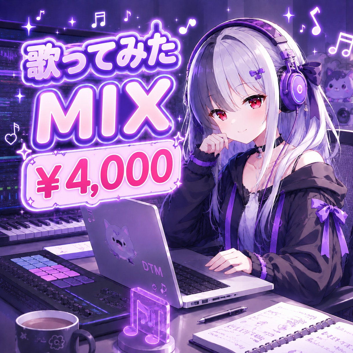 翌日納品可！歌ってみたミックスします ミックス/ボーカル修正/ハモリ制作 すべて込み イメージ1