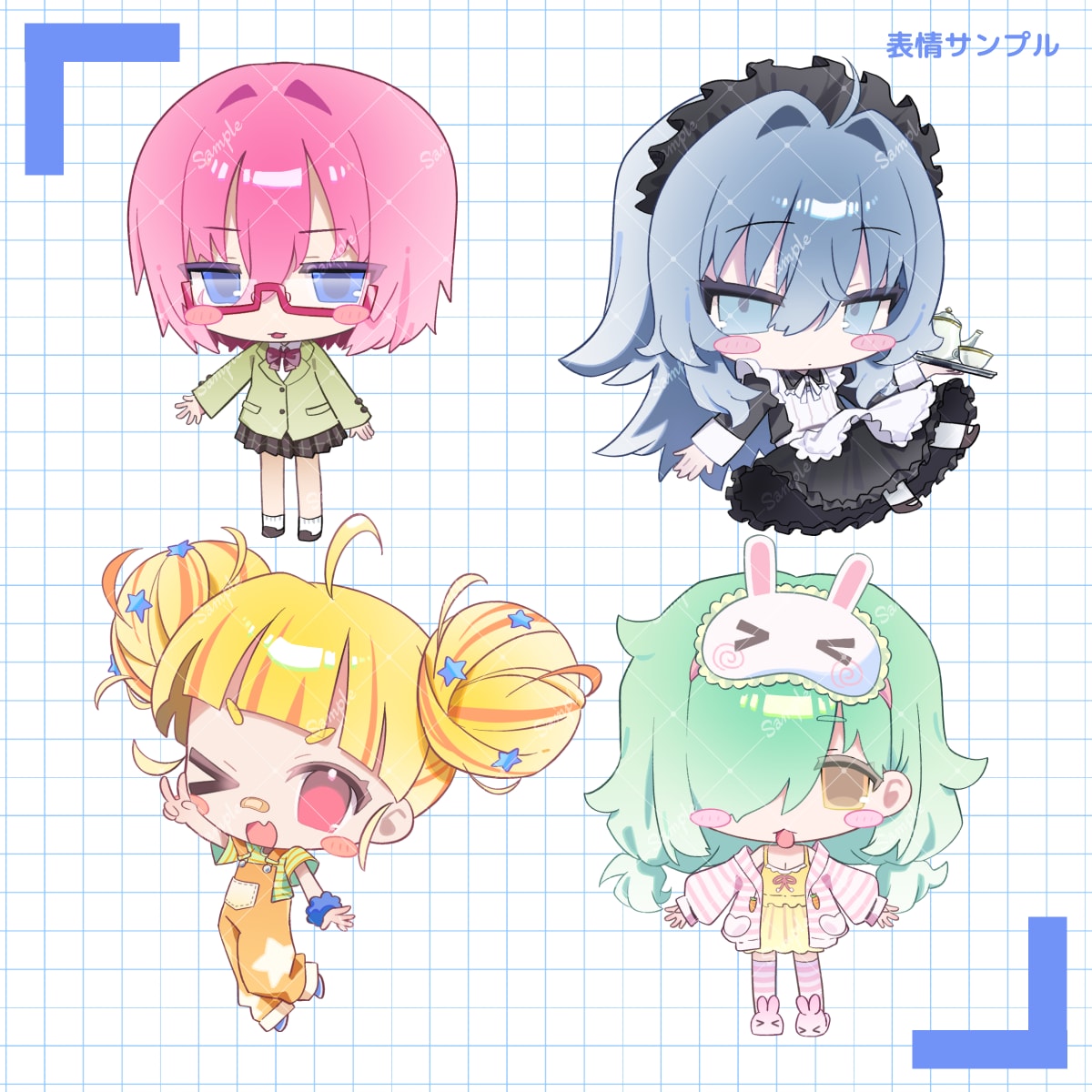 商用利用込み★ミニキャライラスト制作します グッズやアイコン、スタンプなどに！ イメージ4
