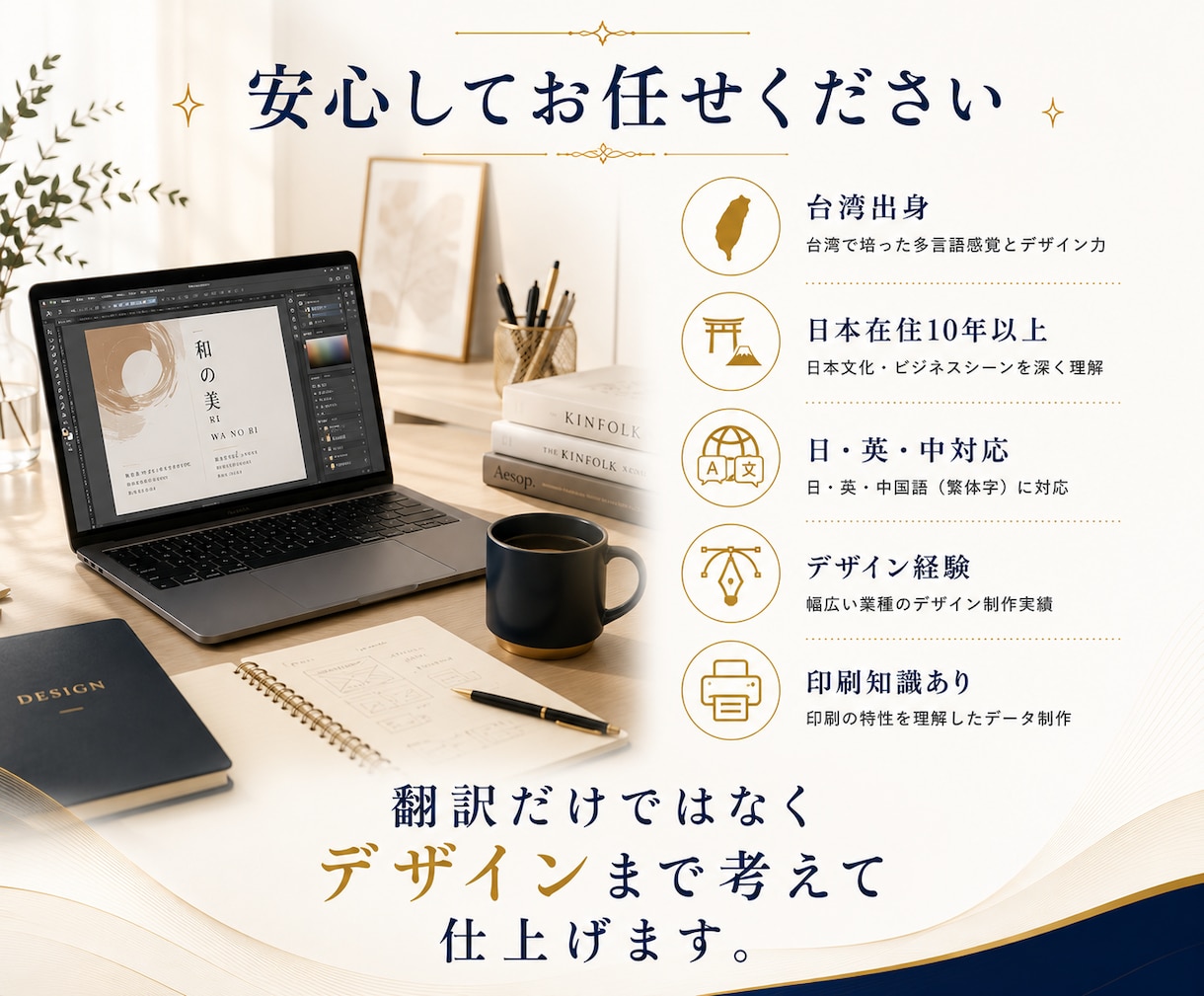 インバウンド対応の翻訳・PDFデータを修正します メニュー、チラシの翻訳＆レイアウト崩さず、1セットで対応！ イメージ6
