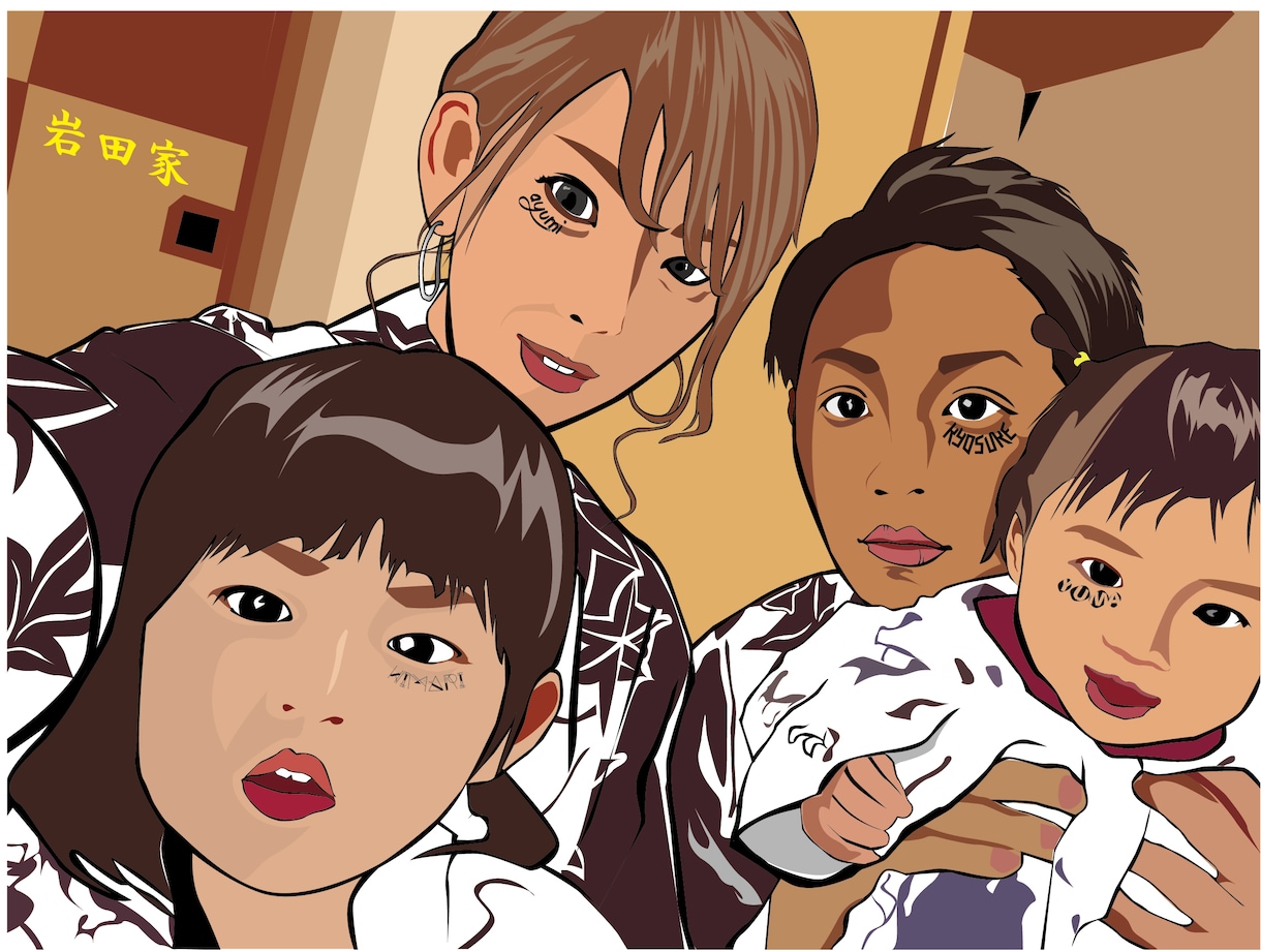 リアルでおしゃれなイラスト描きます SNSのプロフィールにおしゃれに！大切なあの人への贈り物に！ イメージ3