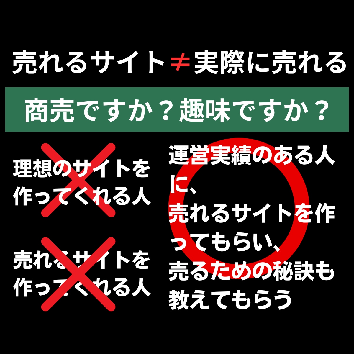 BASEのプロが「売れない理由」を分析します 【実績〇】売れるサイトは売れている人が作るから「価値」がある イメージ2