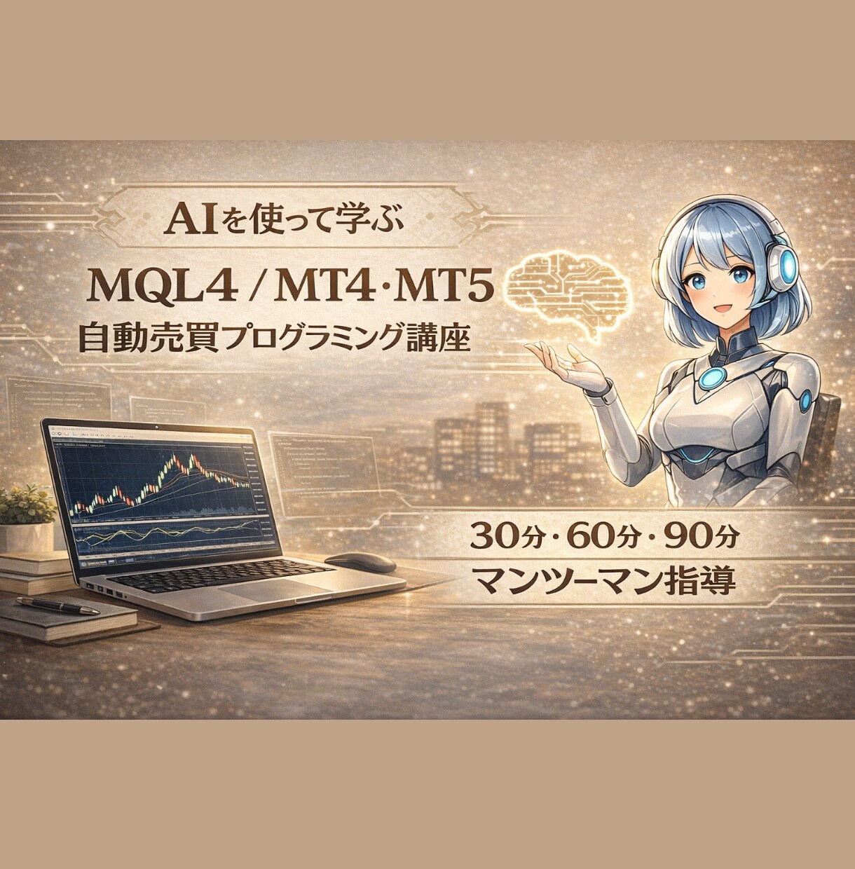 購入者限定MQLプログラミング60分追加講義します 「考え方を整理すれば、次に進める。」 イメージ1