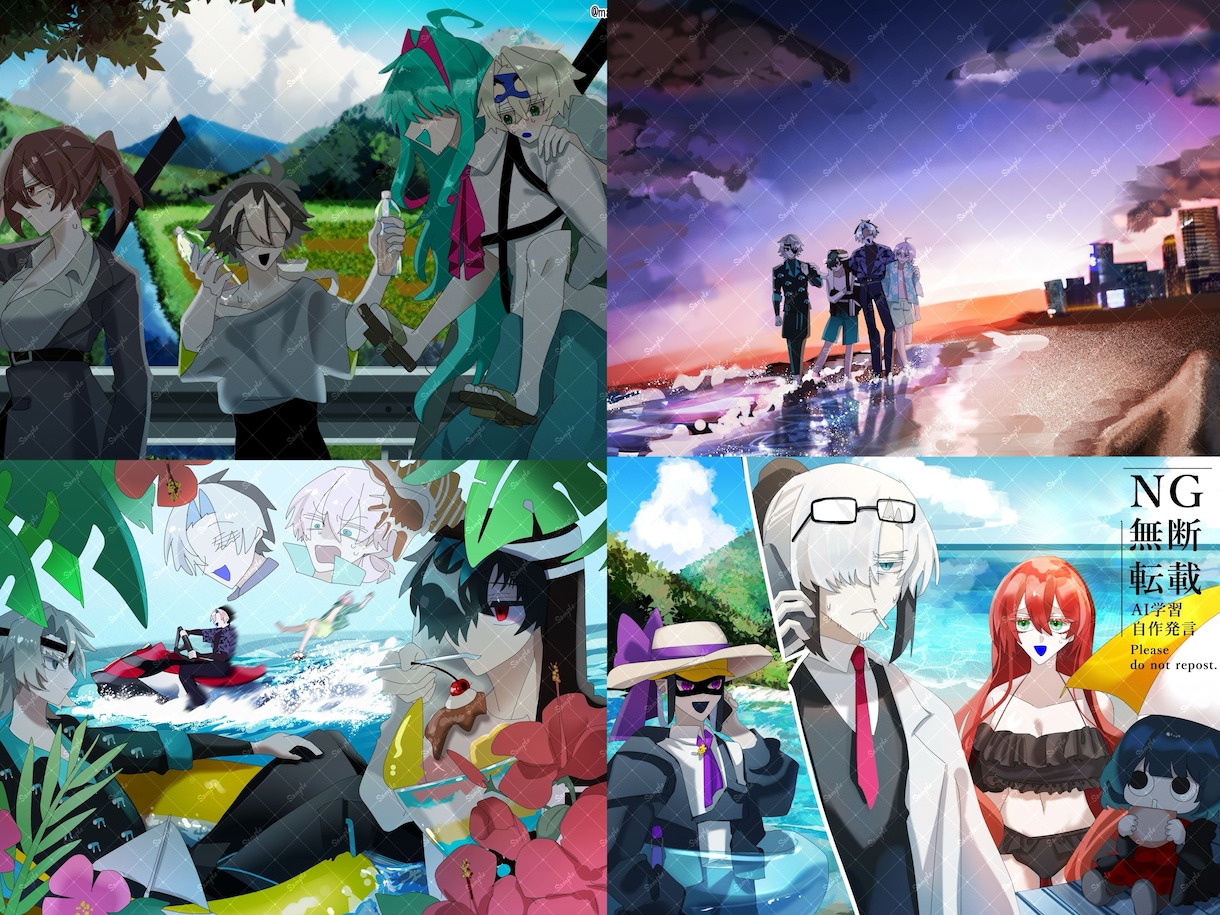 キャラの日常が想像できるイラスト描きます コミカルからシリアスまで描きます イメージ1