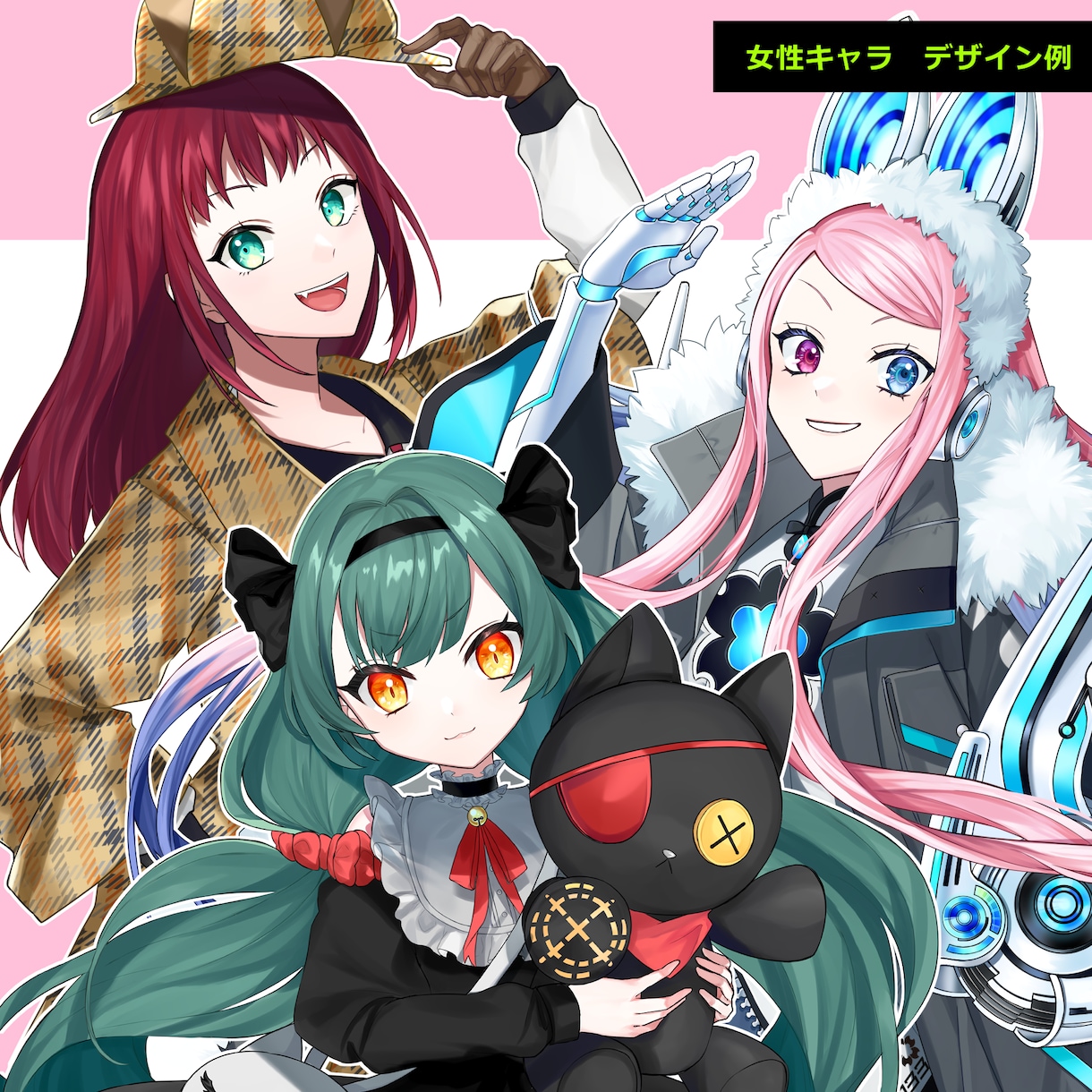VtuberやTRPG等のイラスト制作承ります Live2Dイラスト、TRPG、ゲーム等ご対応致します！ イメージ3