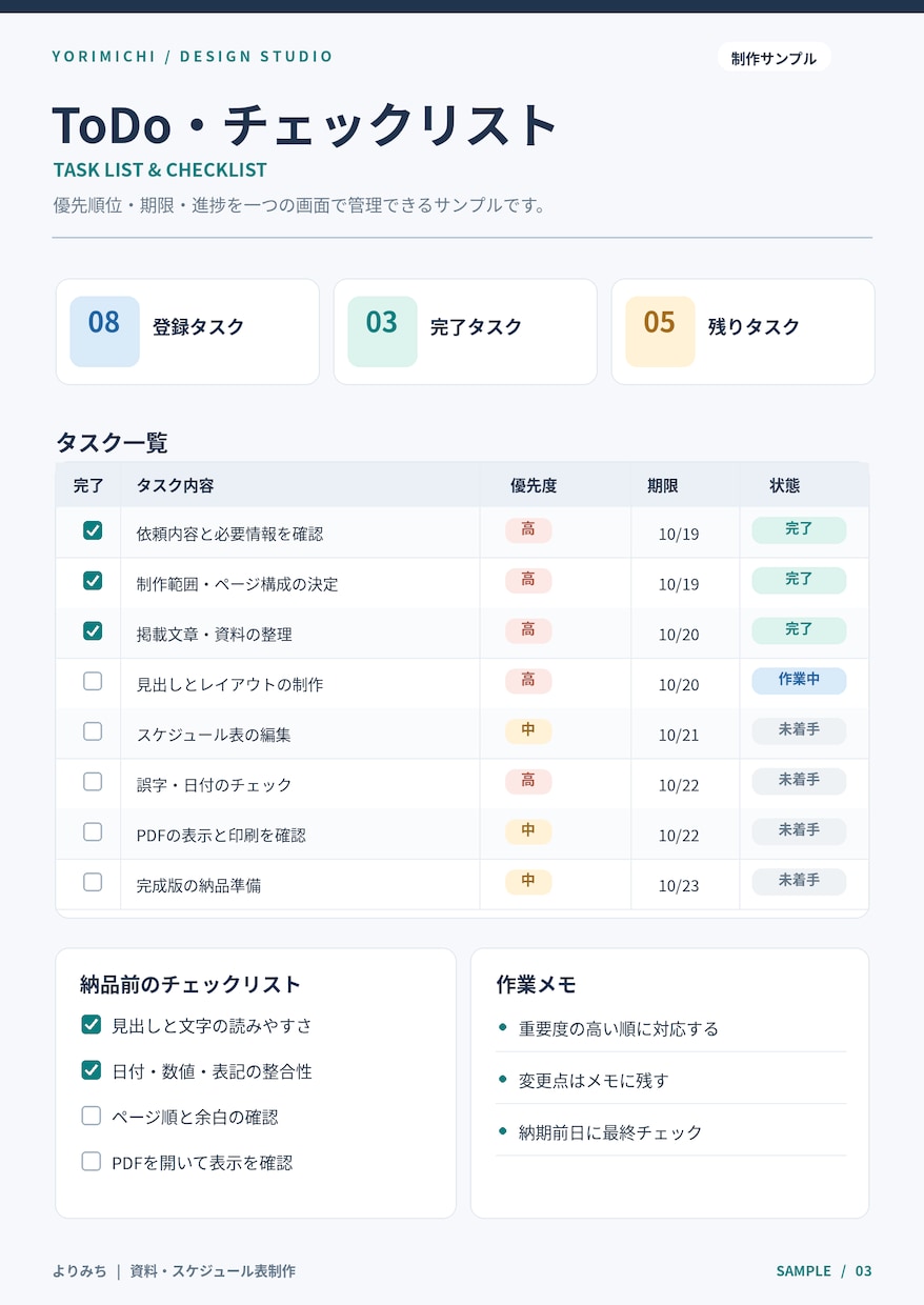 AI活用で資料やスケジュール表を制作します AI活用で見やすく伝わる資料を丁寧に制作！ イメージ4
