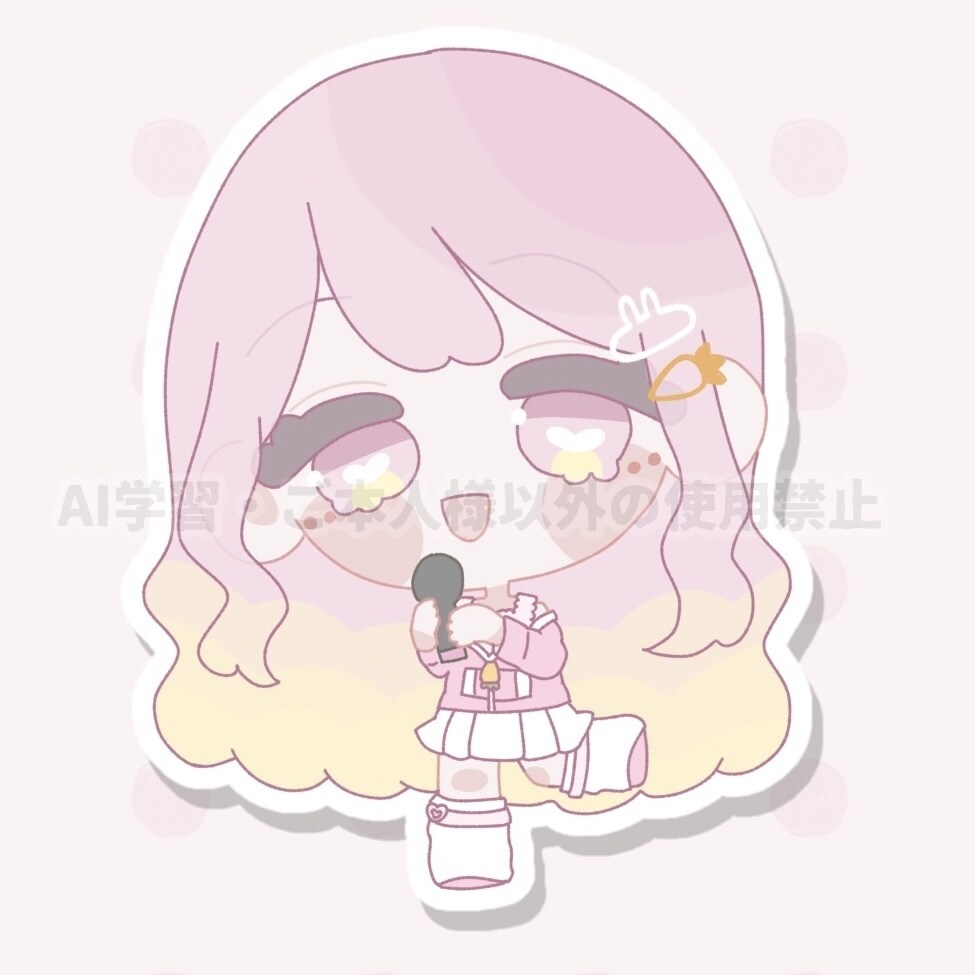 商用利用可!歌うミニキャライラスト描きます 何にでも使いやすい!ゆるふわミニキャラです! イメージ1
