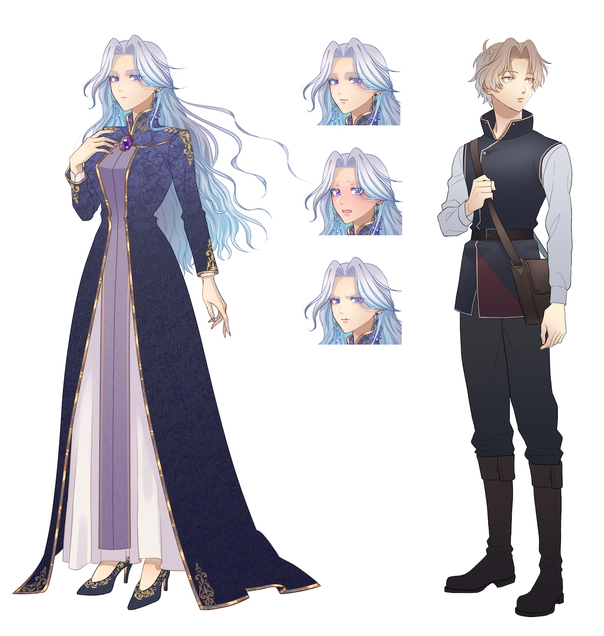 キャラクター立ち絵を制作します ゲーム・配信・創作向け、男女ともに対応可能です イメージ1