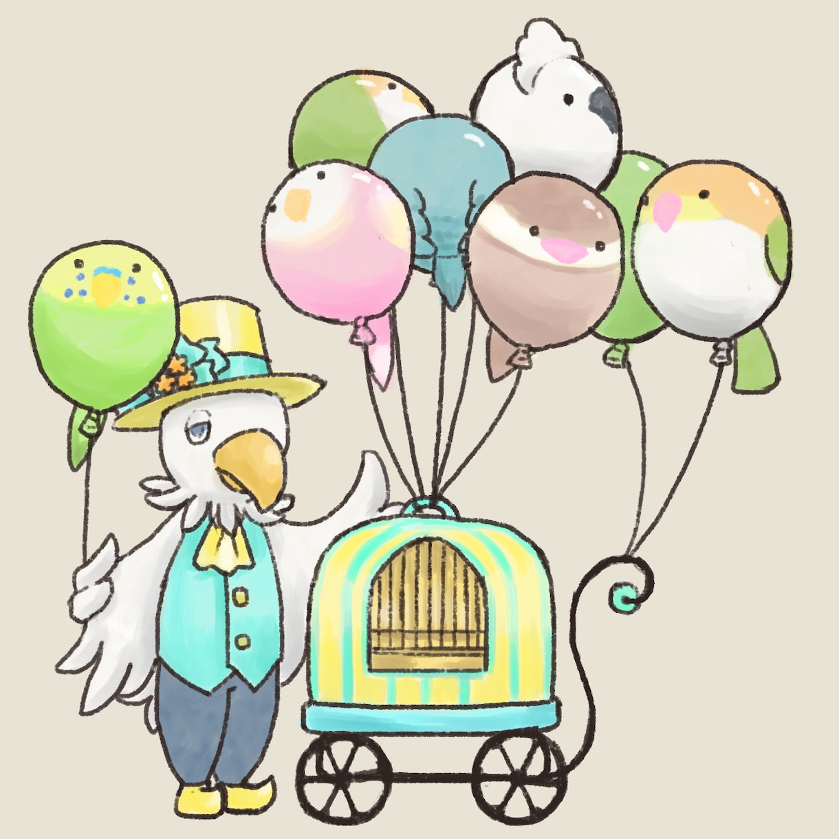かわいいデフォルメ動物イラスト描きます SNSアイコン、挿絵などにも！ イメージ1