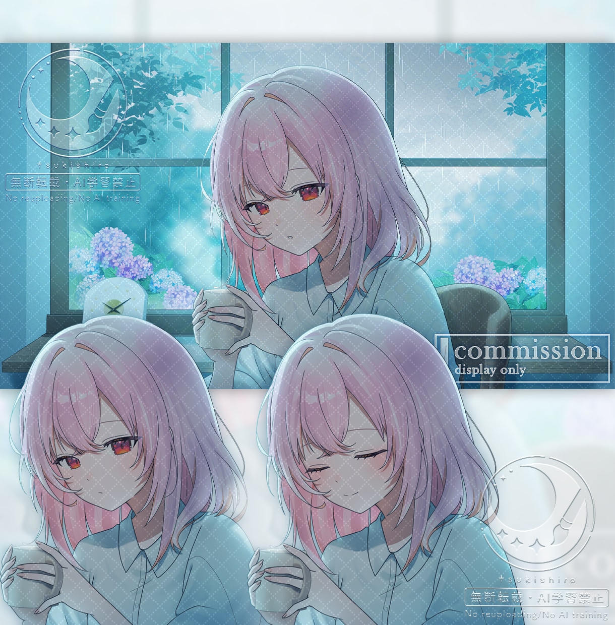 歌ってみたMV・一枚絵・グッズイラストを制作します リピート多数！丁寧なやり取りで初めての方も安心です イメージ1