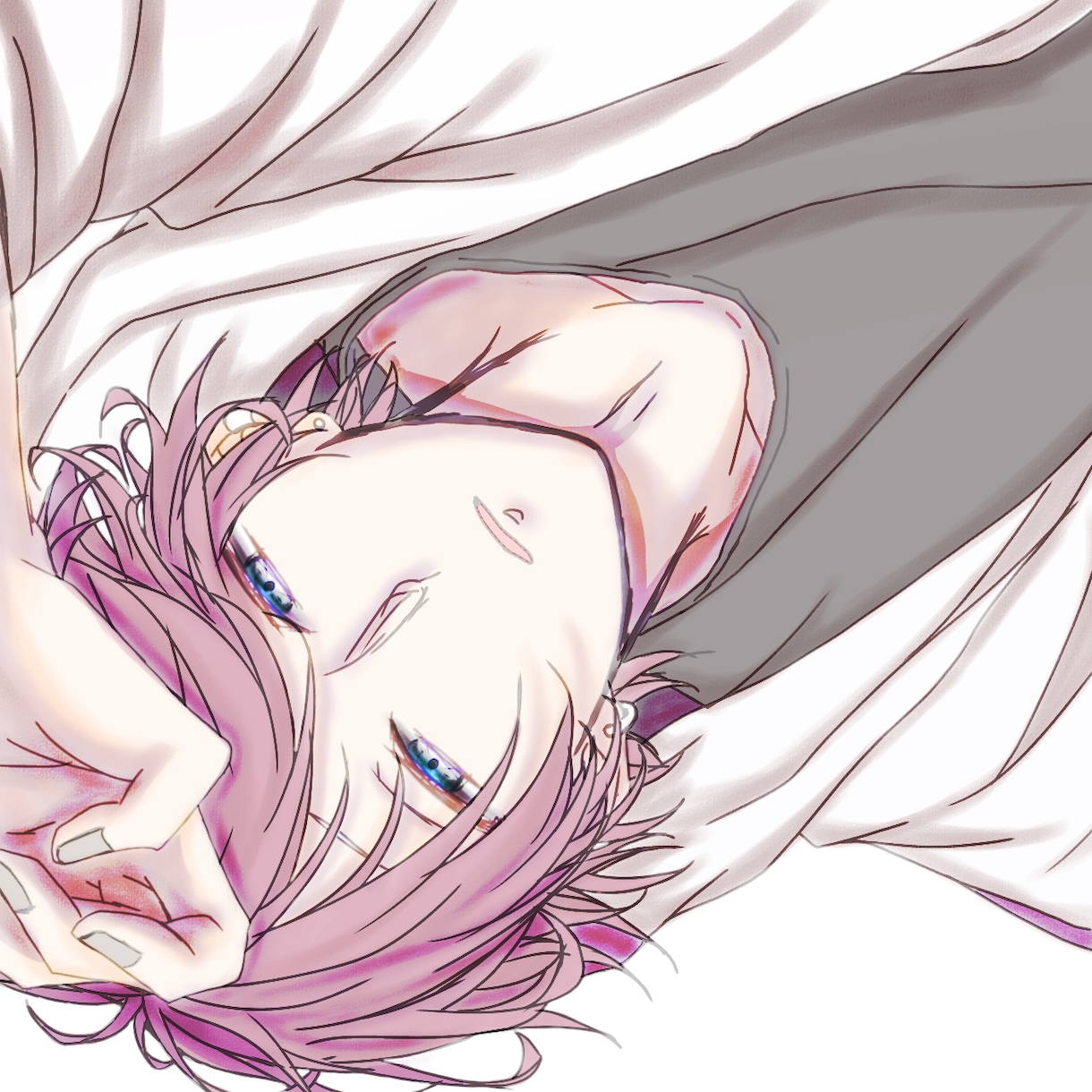 SNS用アイコン描きます オリジナルキャラアナログ(下書き)～デジタル(色つき) イメージ1