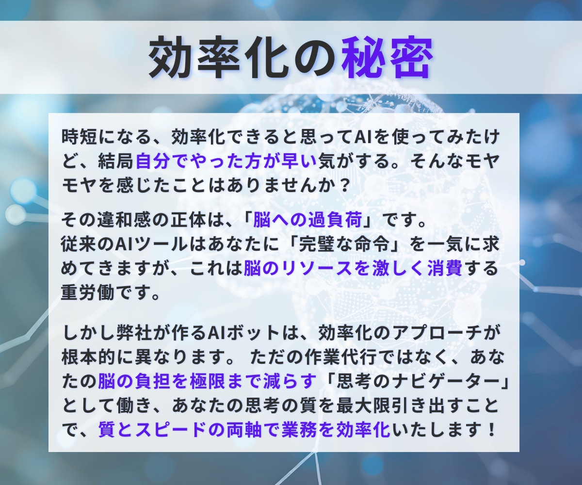 GPTs、Gem！オーダーメイドAIを作成します 【出品記念10,000円OFF】あなただけのAIアシスタント イメージ4