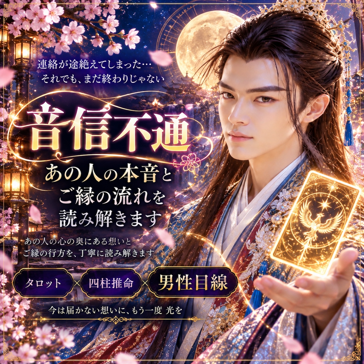音信不通|あの人の本音とご縁の流れを読み解きます 連絡が途絶えた理由・今の気持ち・再び動く兆しを丁寧に視ます イメージ1