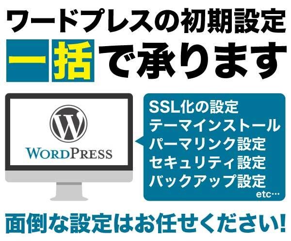 初心者向け！ワードプレスブログ・サイト設定します 記事を投稿できるところまでの設定は全てお任せください！ イメージ1