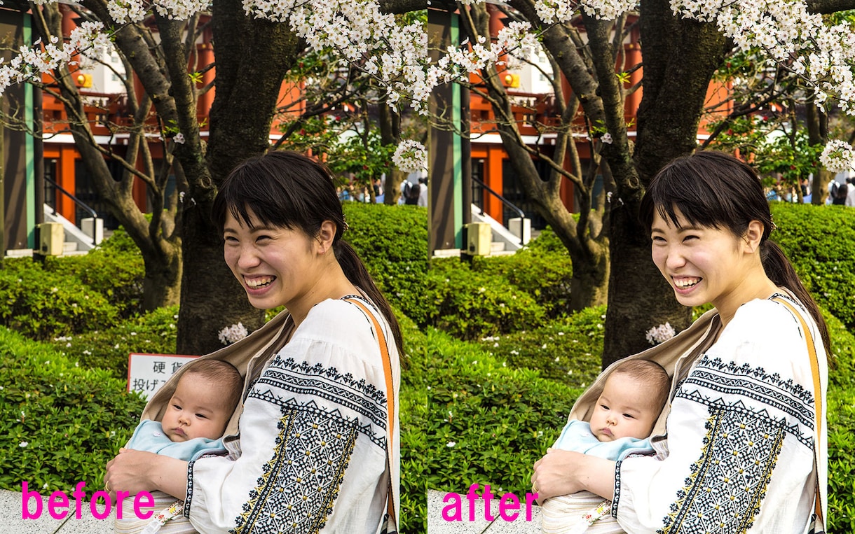 5枚で1000円！写真画像を修正・加工いたします シミ・シワ加工から細見え、不要物の除去まで幅広く承ります イメージ2
