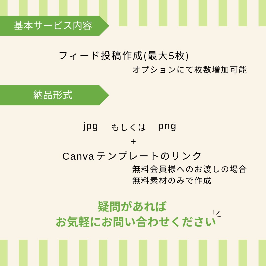 伝わる！インスタ画像をCanvaで制作します Canvaテンプレートで時短投稿！Canva URL納品可 イメージ5